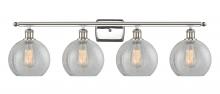 Innovations Lighting 516-4W-PN-G125 - Athens - 4 Light - 38 inch - Polished Nickel - Bath Vanity Light