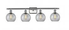 Innovations Lighting 516-4W-SN-G122C-8CL - Athens - 4 Light - 38 inch - Brushed Satin Nickel - Bath Vanity Light