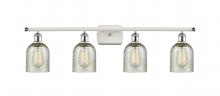 Innovations Lighting 516-4W-WPC-G259 - Caledonia - 4 Light - 35 inch - White Polished Chrome - Bath Vanity Light