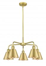 Innovations Lighting 516-5CR-SG-M8-SG - Ballston - 5 Light - 25 inch - Satin Gold - Chandelier