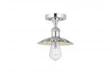 Innovations Lighting 517-1C-PC-M17-PC - Scallop - 1 Light - 8 inch - Polished Chrome - Semi-Flush Mount