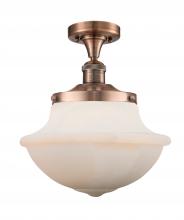 Innovations Lighting 517-1CH-AC-G541 - Oxford - 1 Light - 12 inch - Antique Copper - Semi-Flush Mount