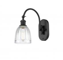 Innovations Lighting 518-1W-BK-G442 - Brookfield - 1 Light - 6 inch - Matte Black - Sconce