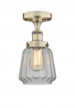 Innovations Lighting 616-1F-AB-G142 - Chatham - 1 Light - 7 inch - Antique Brass - Semi-Flush Mount