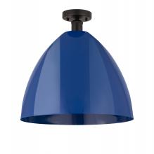 Innovations Lighting 616-1F-OB-MBD-16-BL - Plymouth - 1 Light - 16 inch - Oil Rubbed Bronze - Semi-Flush Mount