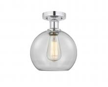 Innovations Lighting 616-1F-PC-G122C-8CL - Athens - 1 Light - 8 inch - Polished Chrome - Semi-Flush Mount