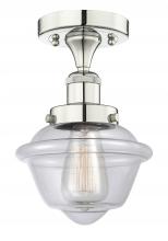 Innovations Lighting 616-1F-PN-G532 - Oxford - 1 Light - 7 inch - Polished Nickel - Semi-Flush Mount