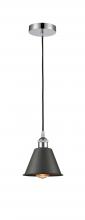 Innovations Lighting 616-1P-PC-M8-OB - Smithfield - 1 Light - 7 inch - Polished Chrome - Cord hung - Mini Pendant