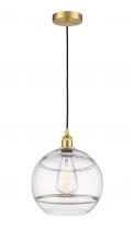 Innovations Lighting 616-1P-SG-G556-12CL - Rochester - 1 Light - 12 inch - Satin Gold - Cord hung - Mini Pendant