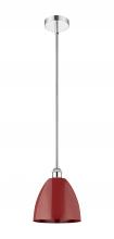 Innovations Lighting 616-1S-PC-MBD-9-RD - Plymouth - 1 Light - 9 inch - Polished Chrome - Cord hung - Mini Pendant