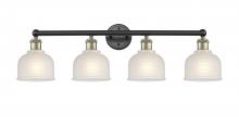 Innovations Lighting 616-4W-BAB-G411 - Dayton - 4 Light - 33 inch - Black Antique Brass - Bath Vanity Light