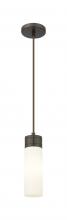 Innovations Lighting 617-1P-OB-G617-8WH - Boreas - 1 Light - 3 inch - Oil Rubbed Bronze - Cord Hung - Mini Pendant