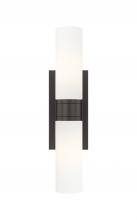 Innovations Lighting 617-2W-OB-G617-8WH - Boreas - 2 Light - 18 inch - Oil Rubbed Bronze - Bath Vanity Light