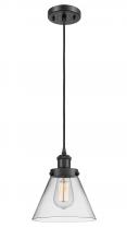 Innovations Lighting 916-1P-BK-G42-LED - Cone - 1 Light - 8 inch - Matte Black - Cord hung - Mini Pendant