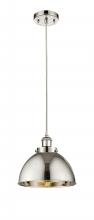 Innovations Lighting 916-1P-PN-MFD-10-PN - Derby - 1 Light - 10 inch - Polished Nickel - Cord hung - Mini Pendant