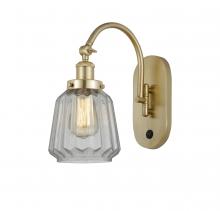 Innovations Lighting 918-1W-SG-G142 - Chatham - 1 Light - 7 inch - Satin Gold - Sconce