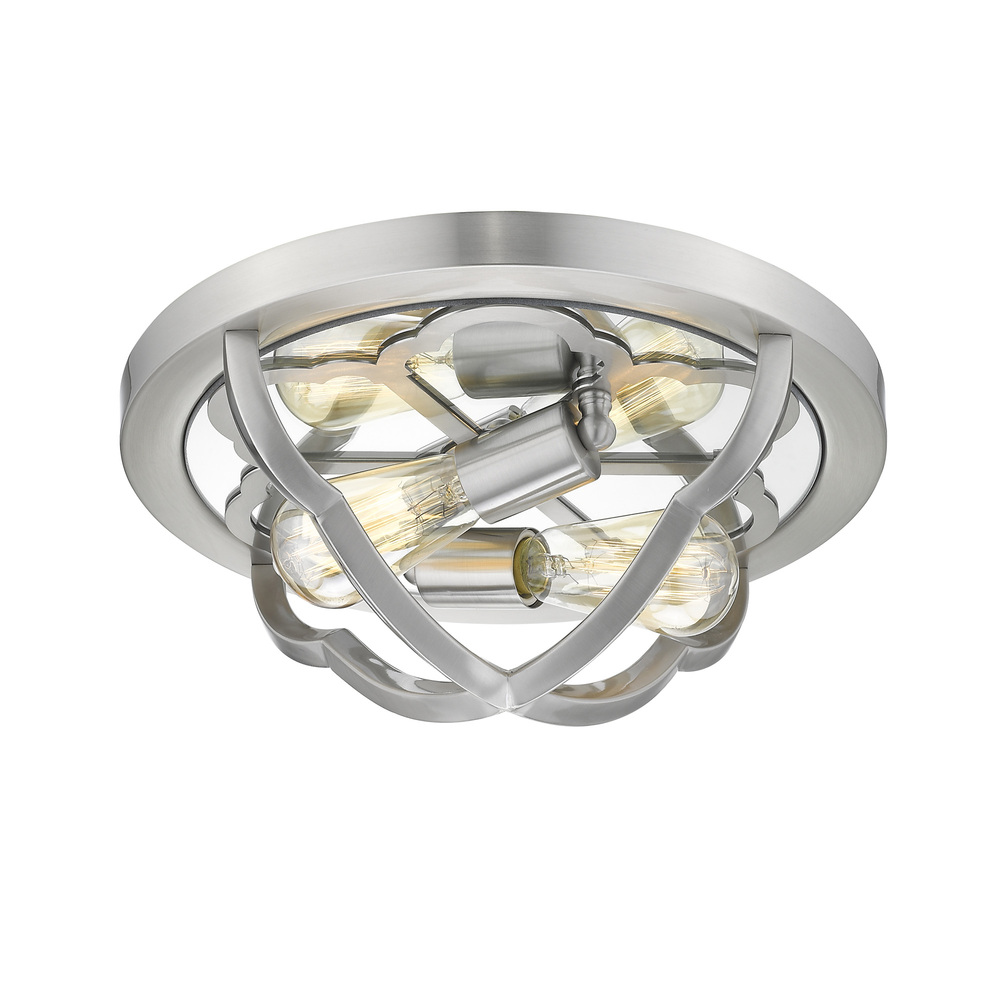 Smithsonian Saxon Flush Mount in Pewter