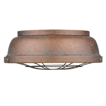 Golden 7312-FM CP - Bartlett Flush Mount in Copper Patina