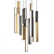 Modern Forms US Online PD-64815R-BK/AB-BK - Chaos Multilight Pendant Light