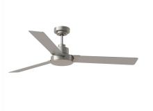 Generation Lighting 3JVR58BS - Jovie 58" Indoor/Outdoor Brushed Steel Ceiling Fan with Handheld / Wall Mountable Remote Control