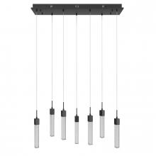 Avenue Lighting HF1900-7-BOA-BK - Boa Collection Black 7 Light Pendant Fixture