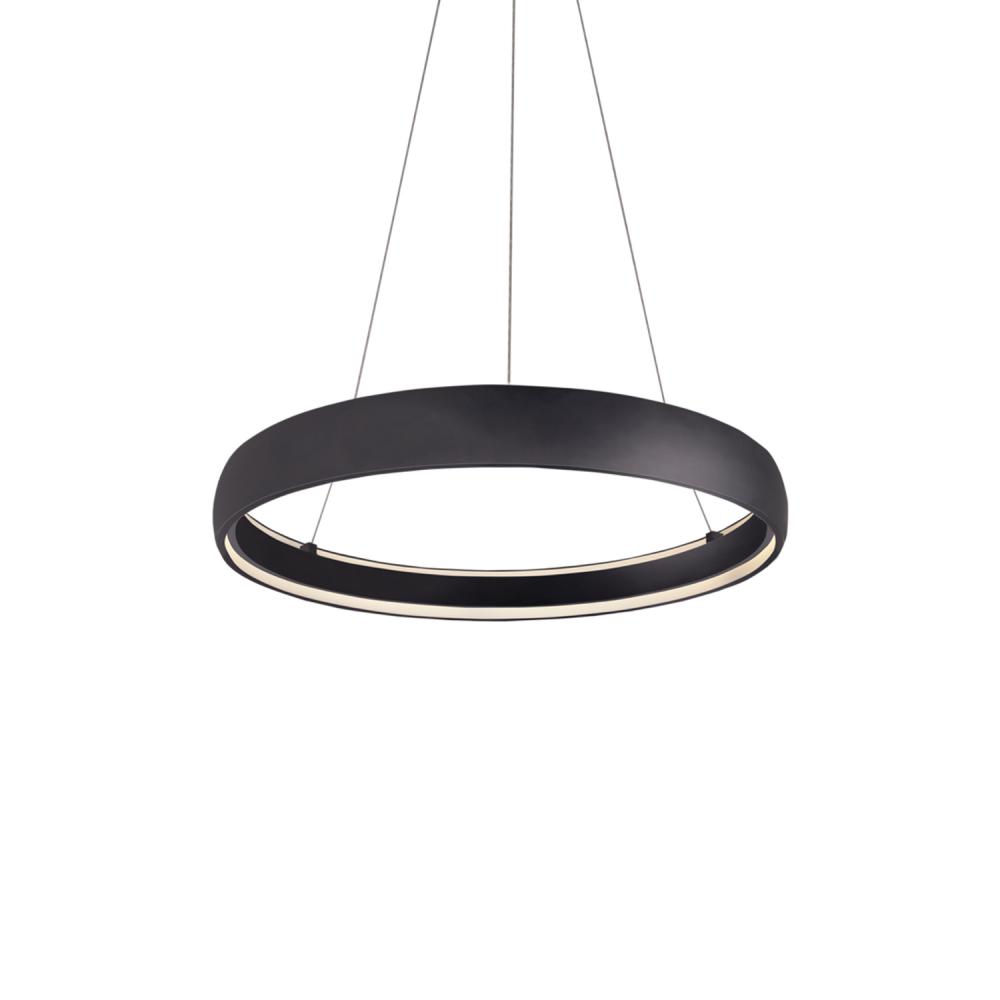 Halo 35-in Black LED Pendant