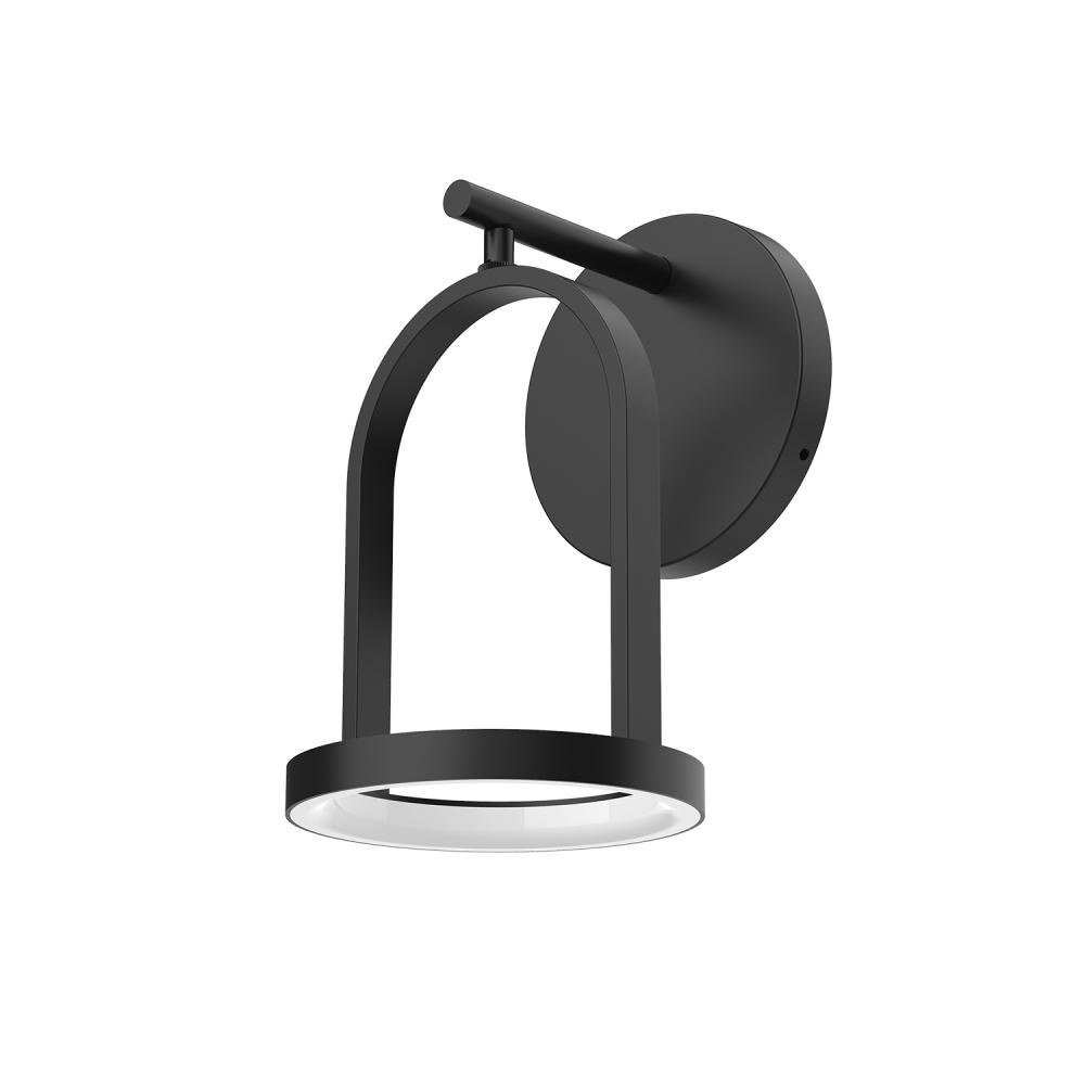 Trek 5-in Black LED Exterior Wall Sconce