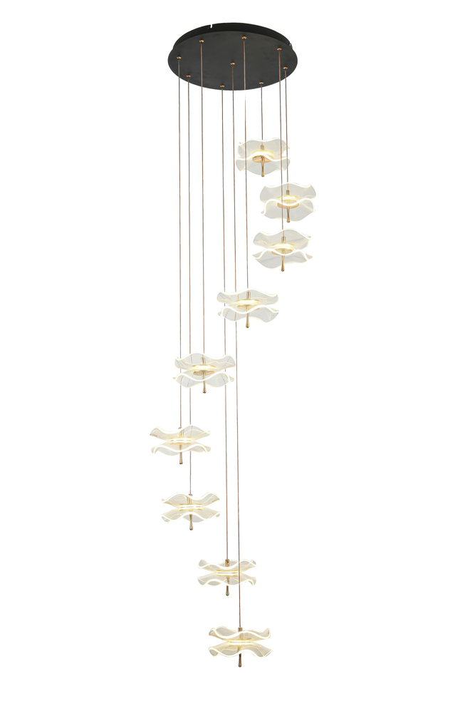 Butterfly 9-Light LED Pendant