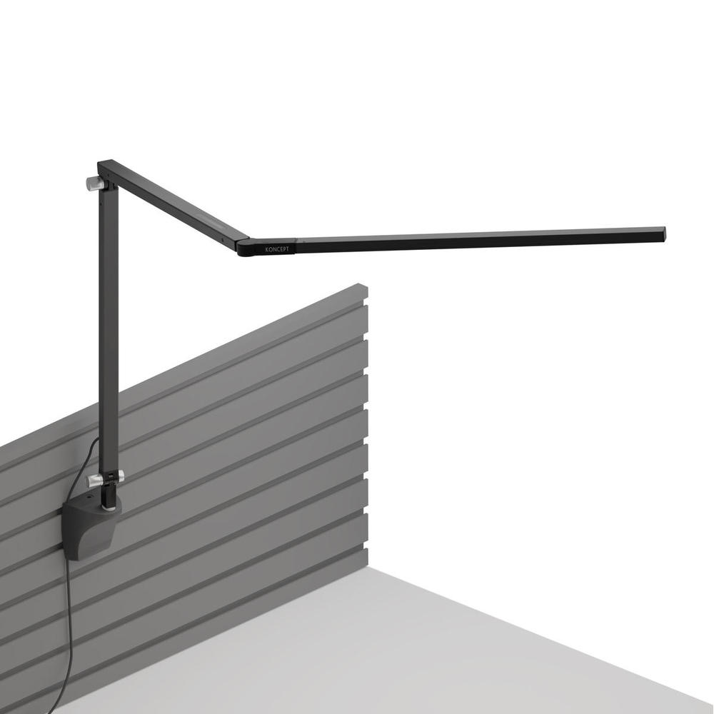 Z-Bar Desk Lamp with slatwall mount (Warm Light; Metallic Black)