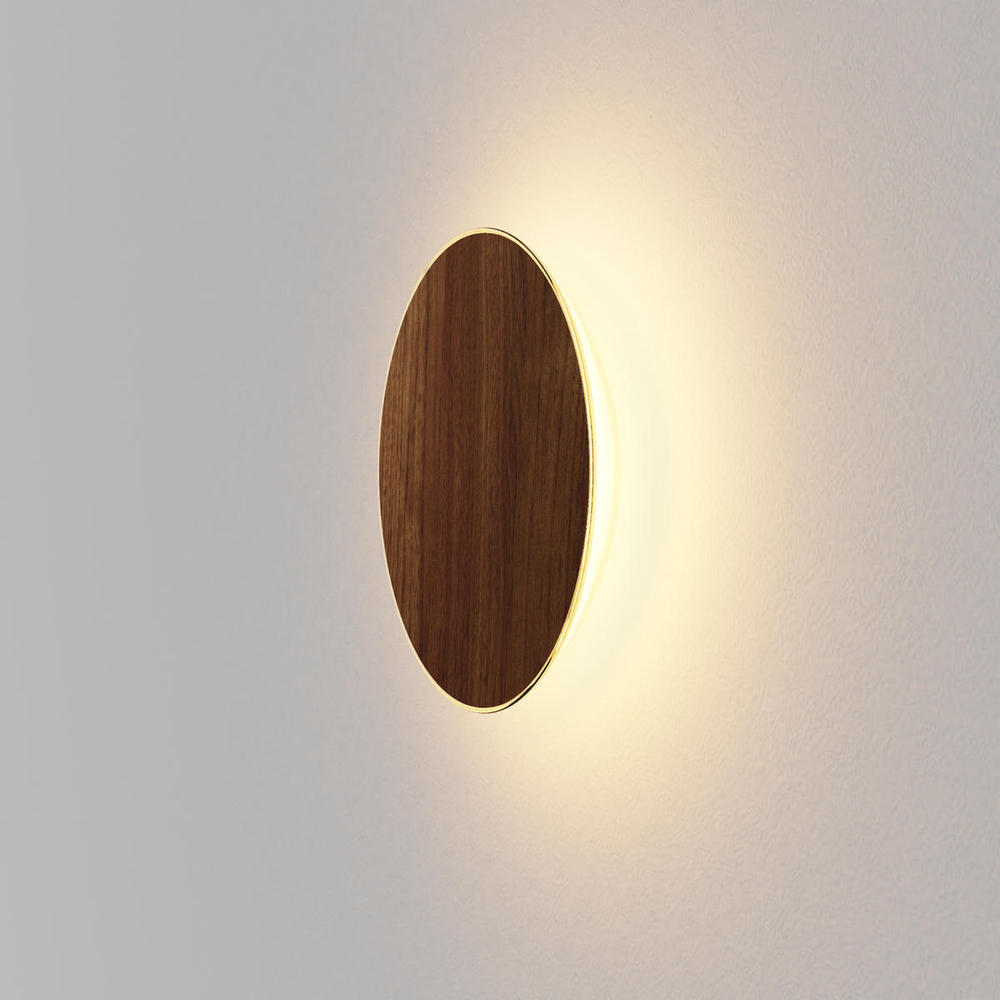 Ramen Wall Sconce, 12", Oiled Walnut