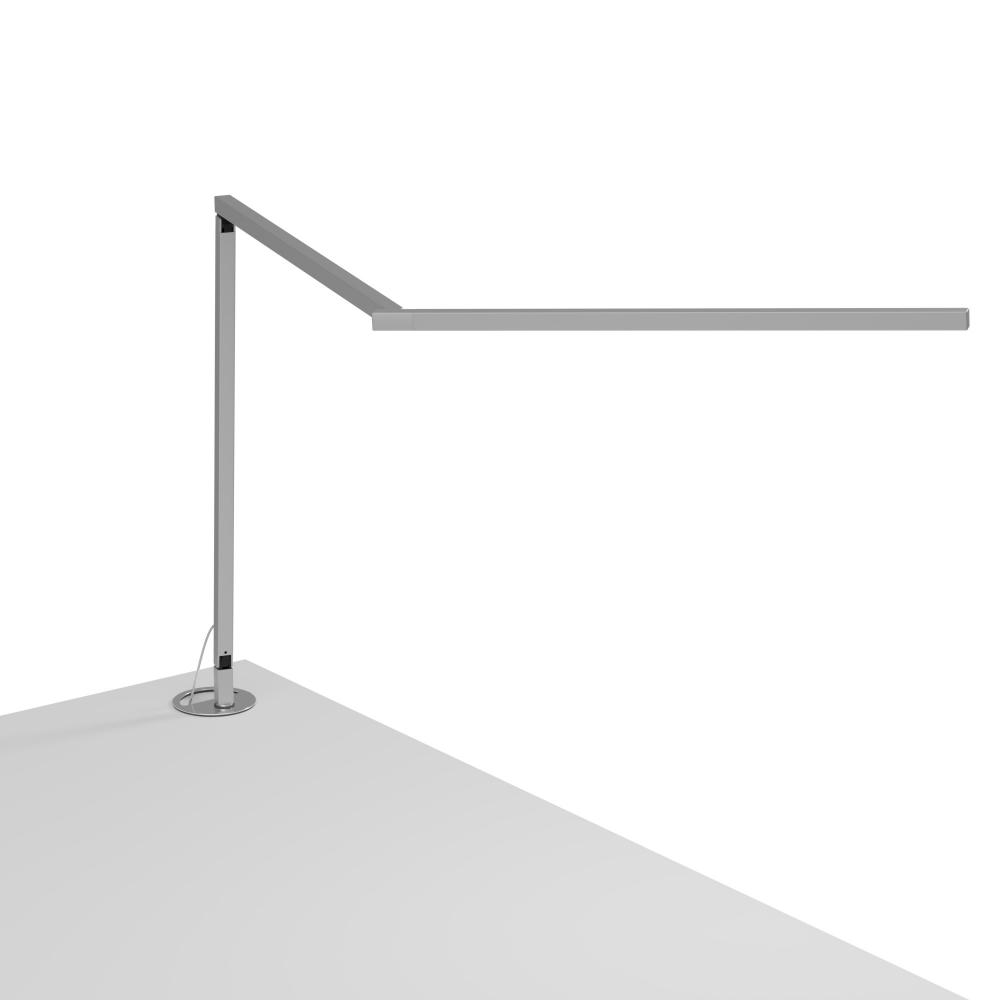 Z-Bar Desk Lamp Gen 4 (Warm Light; Silver) with Grommet Mount