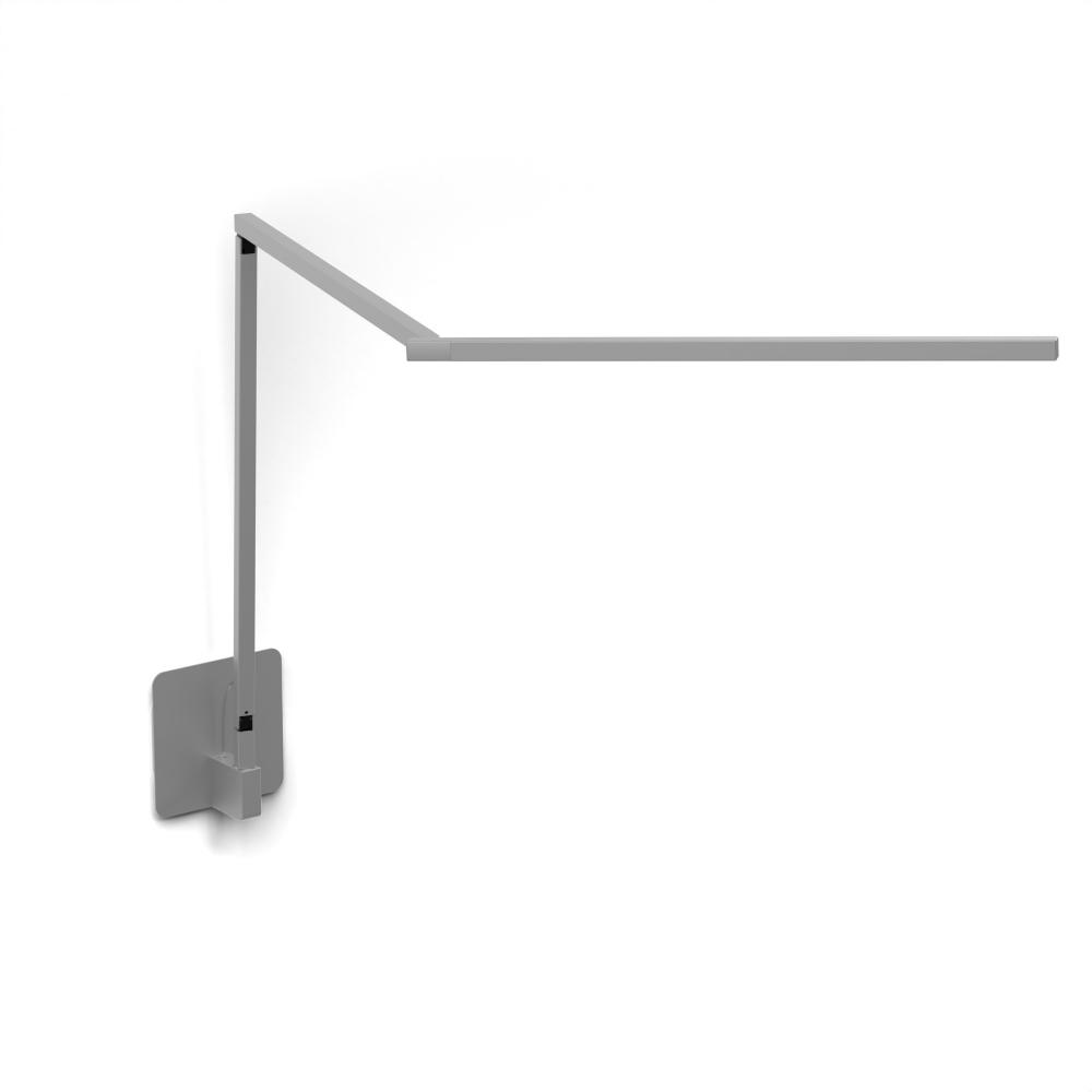 Z-Bar Desk Lamp Gen 4 (Warm Light; Silver) with Hardwire Wall Mount