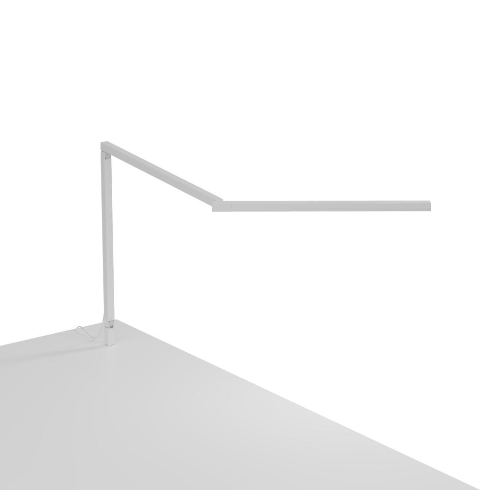 Z-Bar Mini Desk Lamp Gen 4 (Daylight White Light; Matte White) with Through-Table Mount