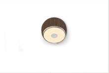 Koncept Inc GRW-S-CRM-OWT-HW - Gravy Wall Sconce - Chrome body, Oiled Walnut plates - Hardwire