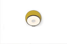 Koncept Inc GRW-S-MBK-HDF-HW - Gravy Wall Sconce - Metallic Black body, Honeydew (felt) plates - Hardwire