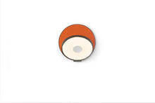 Koncept Inc GRW-S-MBK-MOR-HW - Gravy Wall Sconce - Metallic Black body, Matte Orange plates - Hardwire