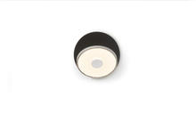 Koncept Inc GRW-S-SIL-MBK-HW - Gravy Wall Sconce - Silver body, Metallic Black plates - Hardwire