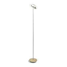 Koncept Inc RYO-SW-SIL-BRS-FLR - Royyo Floor Lamp, Silver Body, Brushed Brass base plate