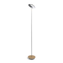 Koncept Inc RYO-SW-SIL-WOK-FLR - Royyo Floor Lamp, Silver Body, White Oak base plate