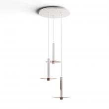 Koncept Inc CMP-C3-S-12-MWT+GTEA9 - Combi Pendant 12" Circular 3 Combo Matte White with Matte White Canopy