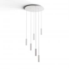 Koncept Inc CMP-C6-S-06-MWT - Combi Pendant 6" Circular 6 Combo Matte White with Matte White Canopy