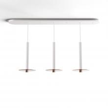 Koncept Inc CMP-L3-S-16-MWT+GTEA9 - Combi Pendant 16" Linear 3 Combo Matte White with Matte White Canopy