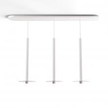 Koncept Inc CMP-L3-S-24-MWT+GCLR9 - Combi Pendant 24" Linear 3 Combo Matte White with Matte White Canopy