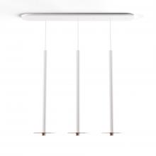 Koncept Inc CMP-L3-S-36-MWT+GTEA9 - Combi Pendant 36" Linear 3 Combo Matte White with Matte White Canopy