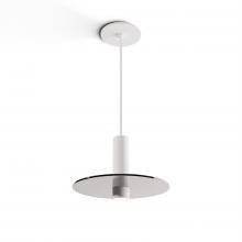 Koncept Inc CMP-S1-S-06-MWT+GDGY9 - Combi Pendant 6" Single Unit Matte White with Matte White Canopy