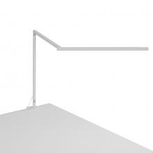 Koncept Inc ZBD3000-W-MWT-2CL - Z-Bar Desk Lamp Gen 4 (Warm Light; Matte White) with Desk Clamp