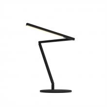 Koncept Inc ZBD3100-W-MTB-DSK - Z-Bar Mini Desk Lamp Gen 4 (Warm Light; Matte Black) with Desk Base