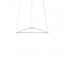 Koncept Inc ZBP-16-T-SW-MWT-CNP - Z-Bar Pendant Small Triangle, Soft Warm, Matte White, 18" x 16"