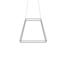 Koncept Inc ZBP-24-RS-SW-SIL-CNP - Z-Bar Pendant Rise Medium Square, Soft Warm, Silver, 26" x 26" x 22"