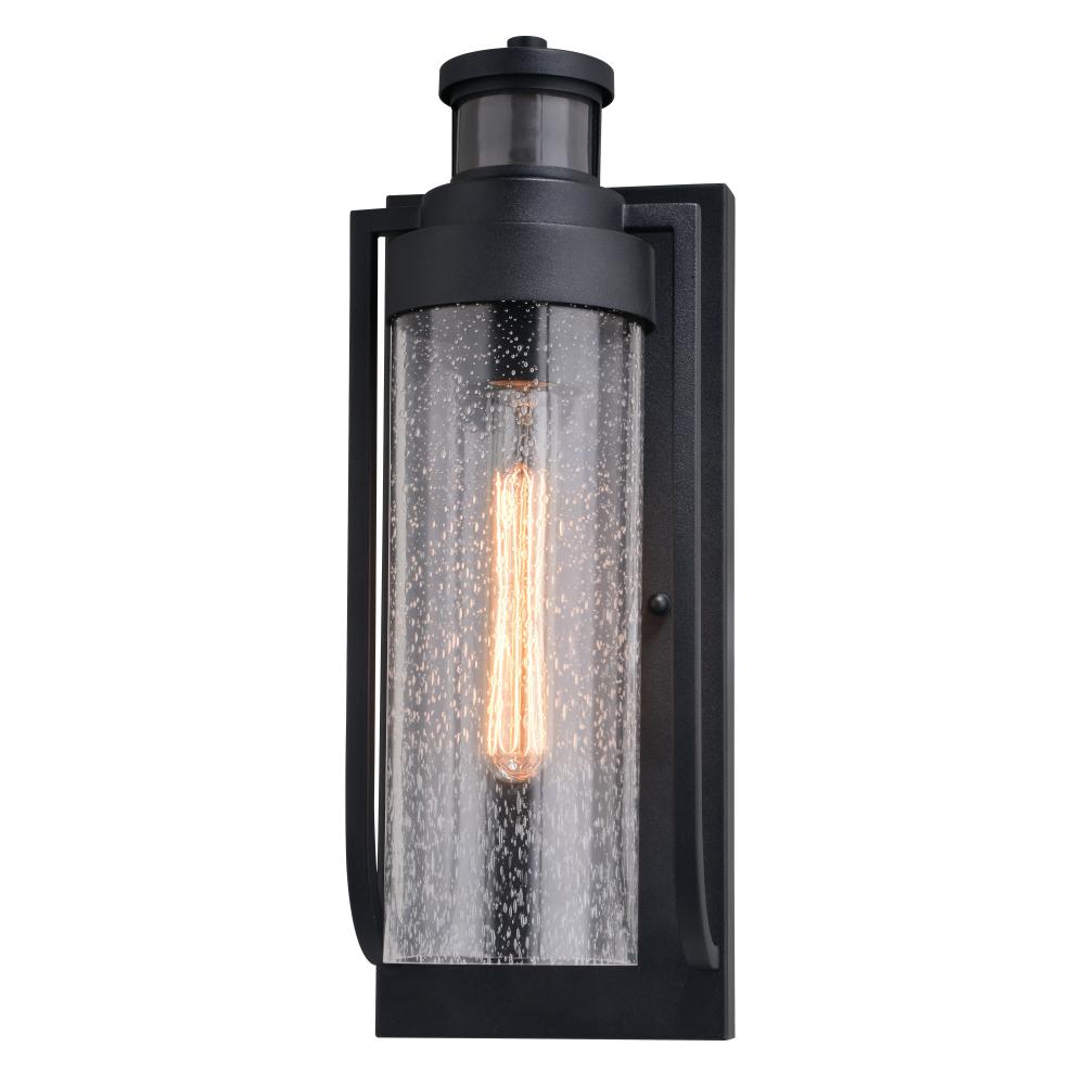 Lawton Dualux 5.75-in. Outdoor Motion Sensor Wall Light Textured Black